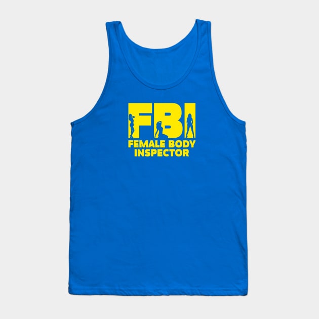 Female Body Inspector Tank Top by Riel